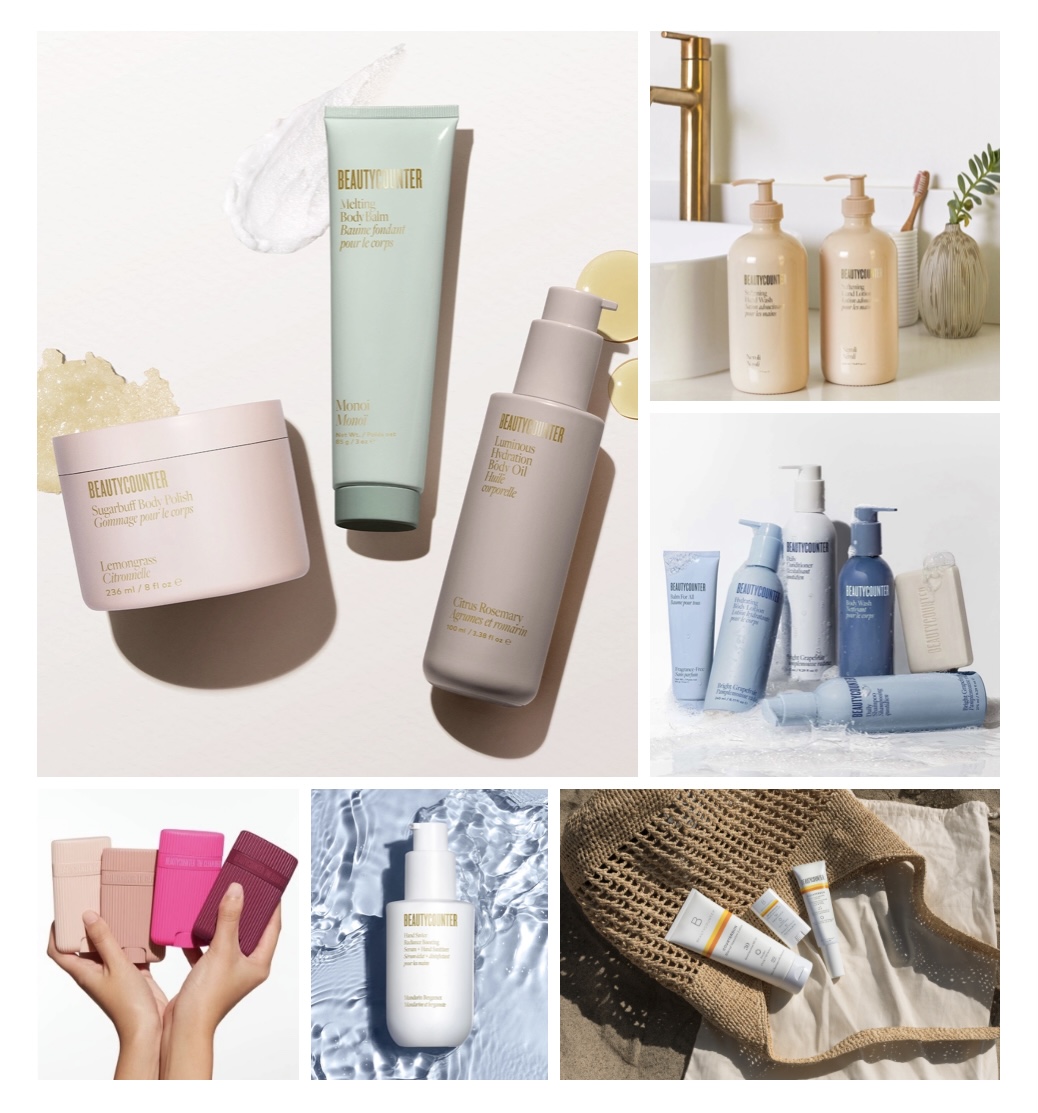 Beautycounter Bath + Body Collage